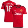 Koszulka Manchester United Casemiro 18 Domowe 2023-24 Koszulki Piłkarskie Krótki Rękaw